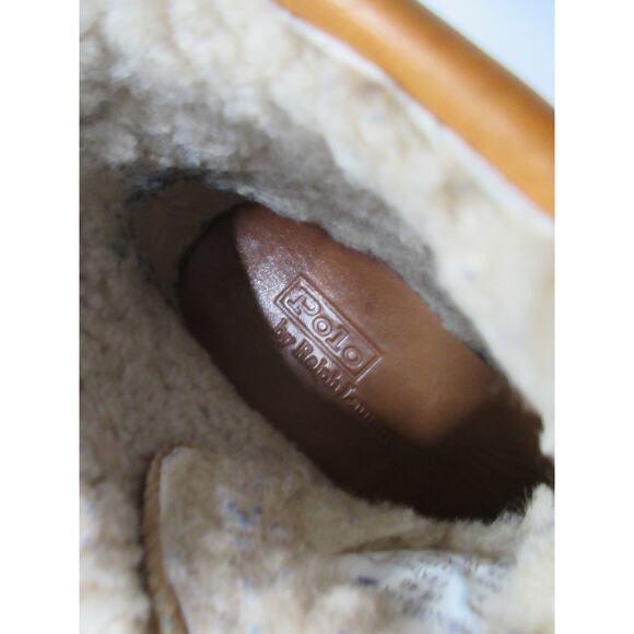 Polo Ralph Lauren Ranger Mid Boots Size 7 in Tan Leather Shearling main image 8